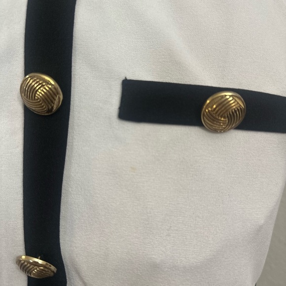 SHEIN Black and White Buttoned Bodycon Dress - Picture 3 of 9